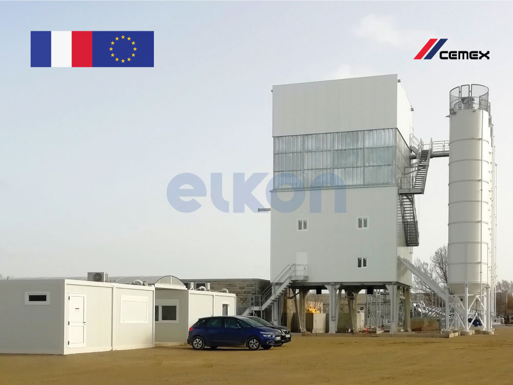 Последние новости с площадки во Франции: гигантский башенный завод ELKOMIX-135 запущен!