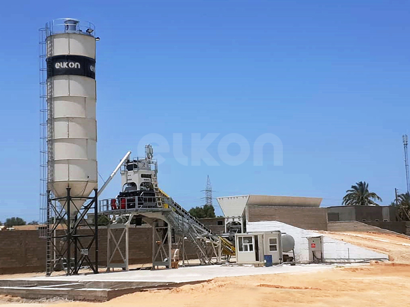 Elkomix-60 Quick Master Concrete Batching Plant to Tripoli,Libya