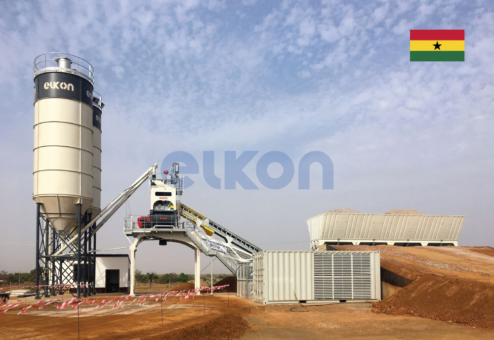 Le constructeur danois commence à utiliser deux centrales à béton ELKON au Ghana