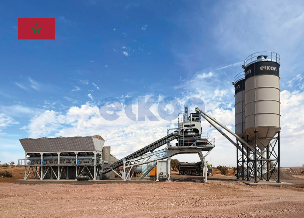 Mise en service d'une centrale à béton ELKON pour un grand groupe marocain