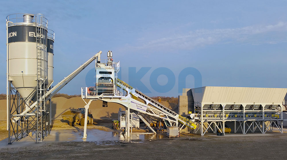 Elkomix-90 Quick Master Compact Concrete Batchig Plant to Buzau, ROMANIA