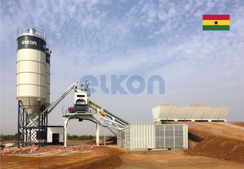 Строительная компания из Дании эксплуатирует два БСУ ELKON в Гане