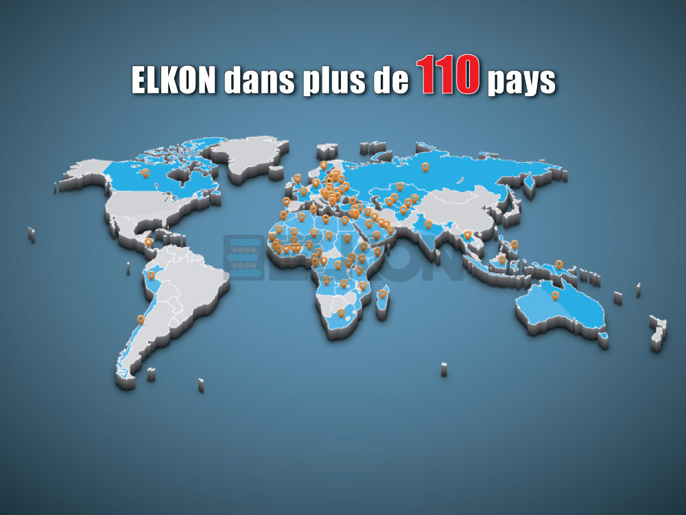 110 pays du monde atteint par ELKON, avec l’ajout de la Thaïlande !