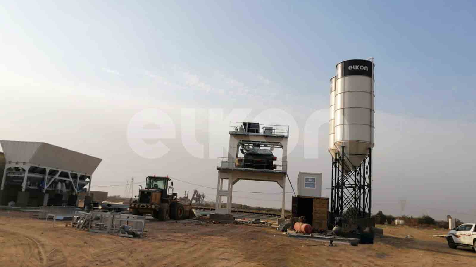 Instalación de las 3 plantas de concreto ELKON en 3 ciudades diferentes en IRAQ