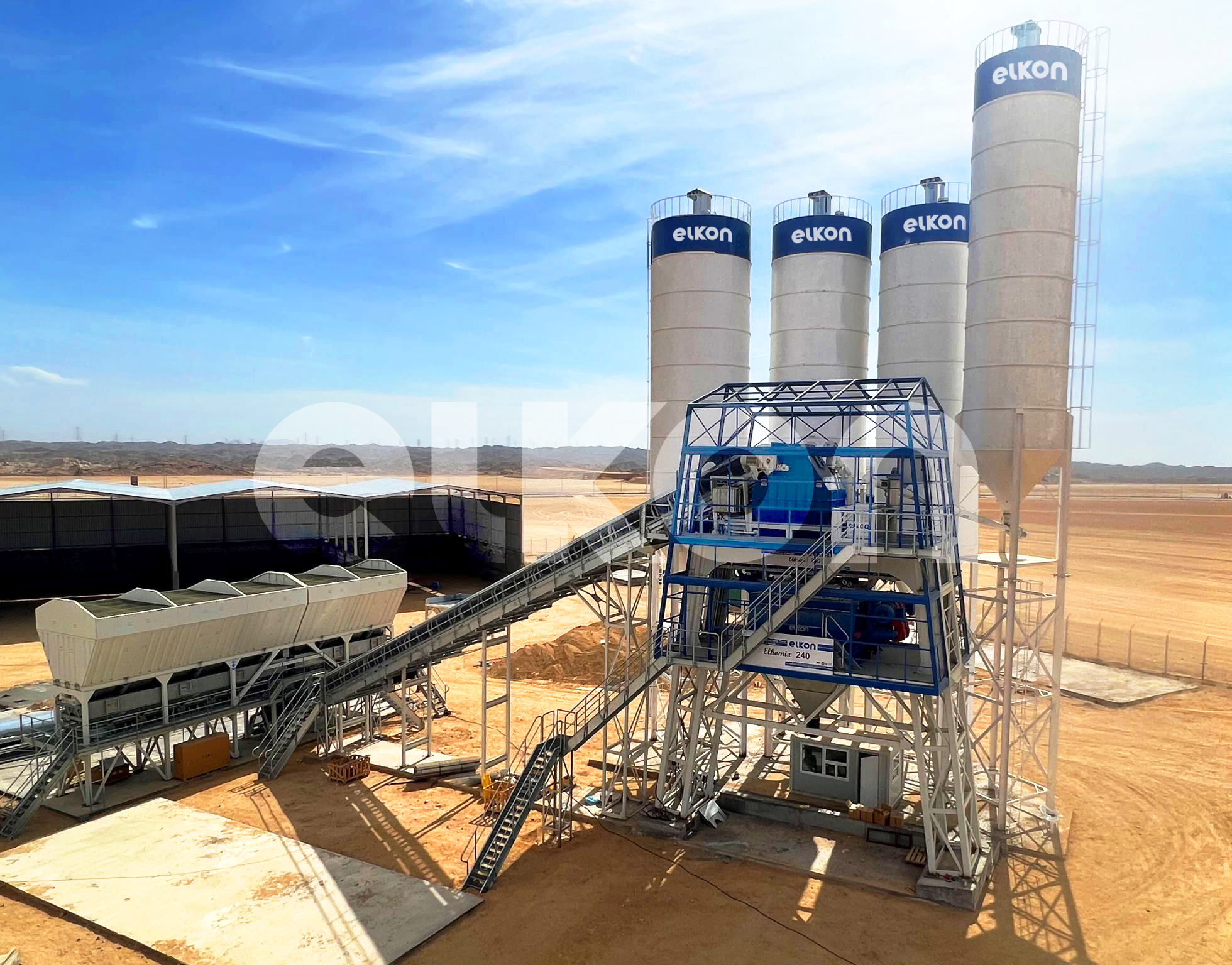 ELKON Concrete Batching Plants empower mega project NEOM in Saudi Arabia