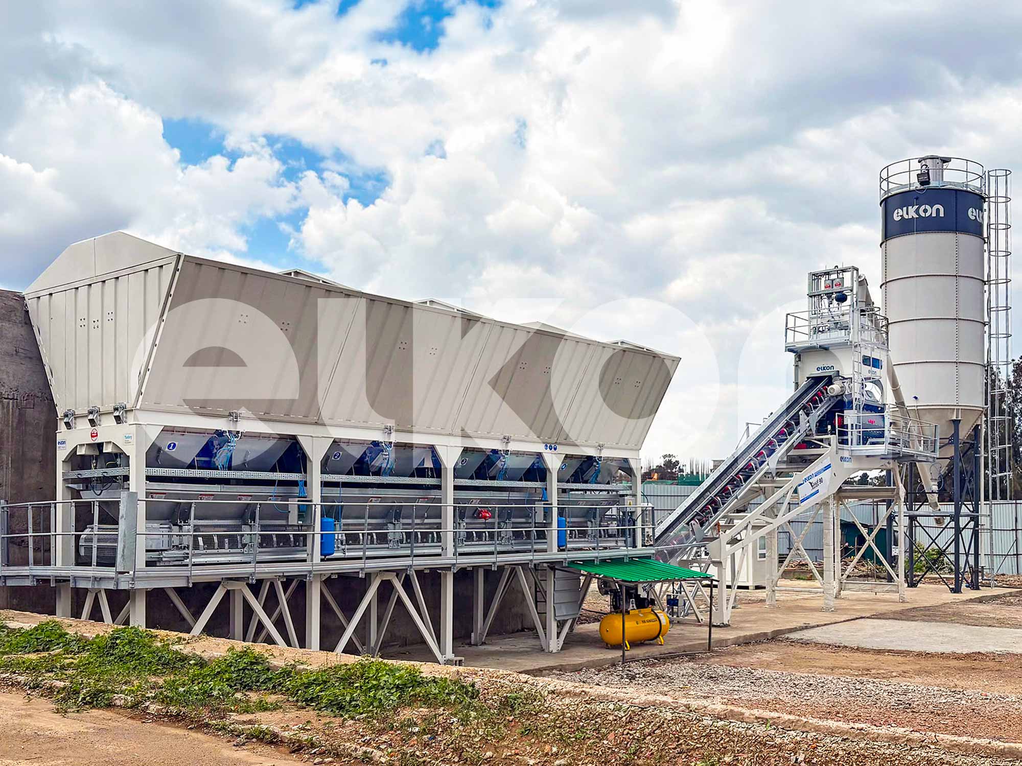 ELKON Supplies Concrete Batching Plant for ETHIOPIA's First Tunnel Formwork Mixed-Use Development