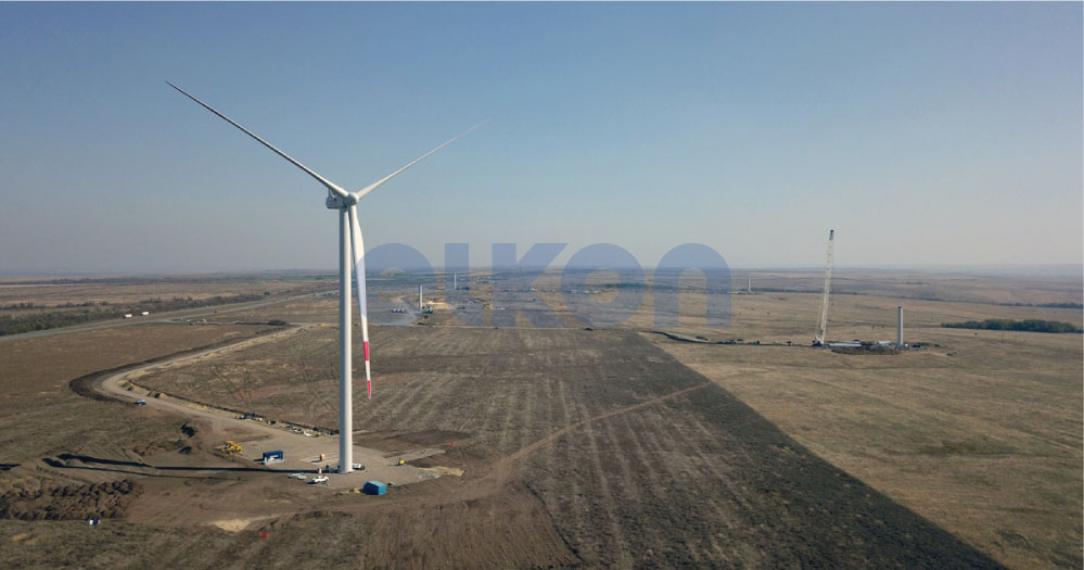 Бетонные заводы ELKON на строительстве ветровых электростанций в России