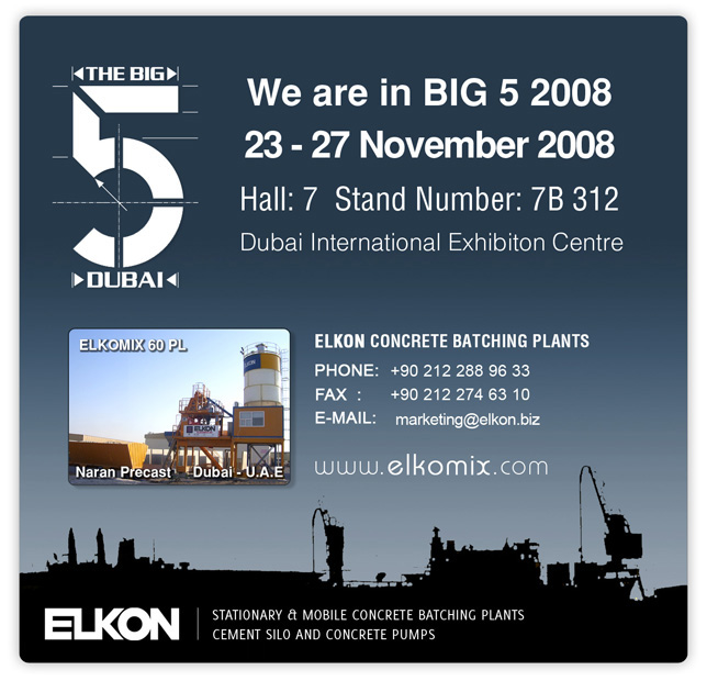 Elkon Dubai Big 5 2008 Fuarı'nda