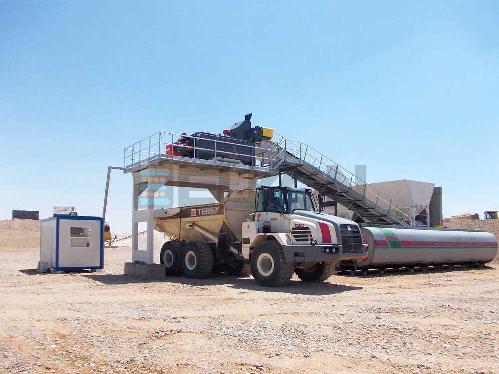 Wytwórnia Stabilizacji Elkon Dla Projektu Autostrady W Jordanii