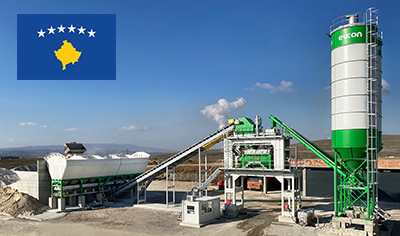 Elkon the leader concrete batching plant exporter of Turkey - is in Lithuania