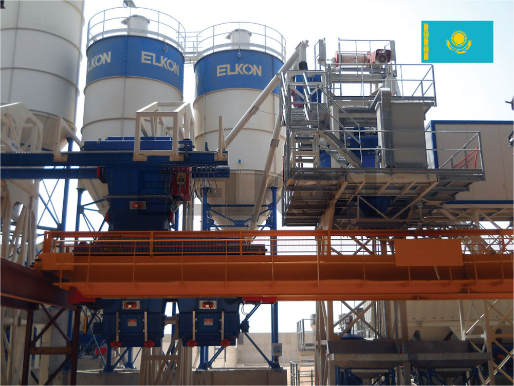 Une autre centrale à béton ELKON pour la fabrication de produits en béton au Kazakhstan