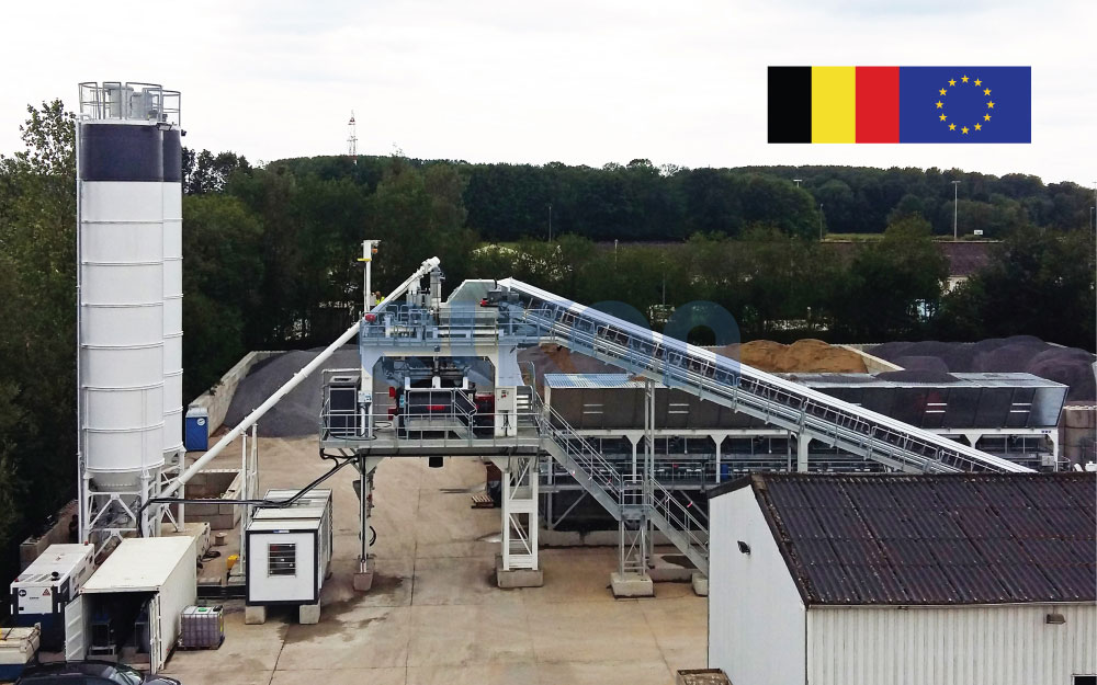 Mise en marche de la centrale fixe ELKOMIX-135 pour un projet d’importance nationale en Belgique