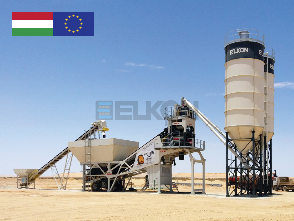 Мощный мобильный бетонный завод ELKON будет введен в эксплуатацию в Венгрии