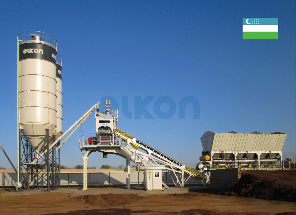 Второй бетонный завод ELKON для Узбекского заказчика
