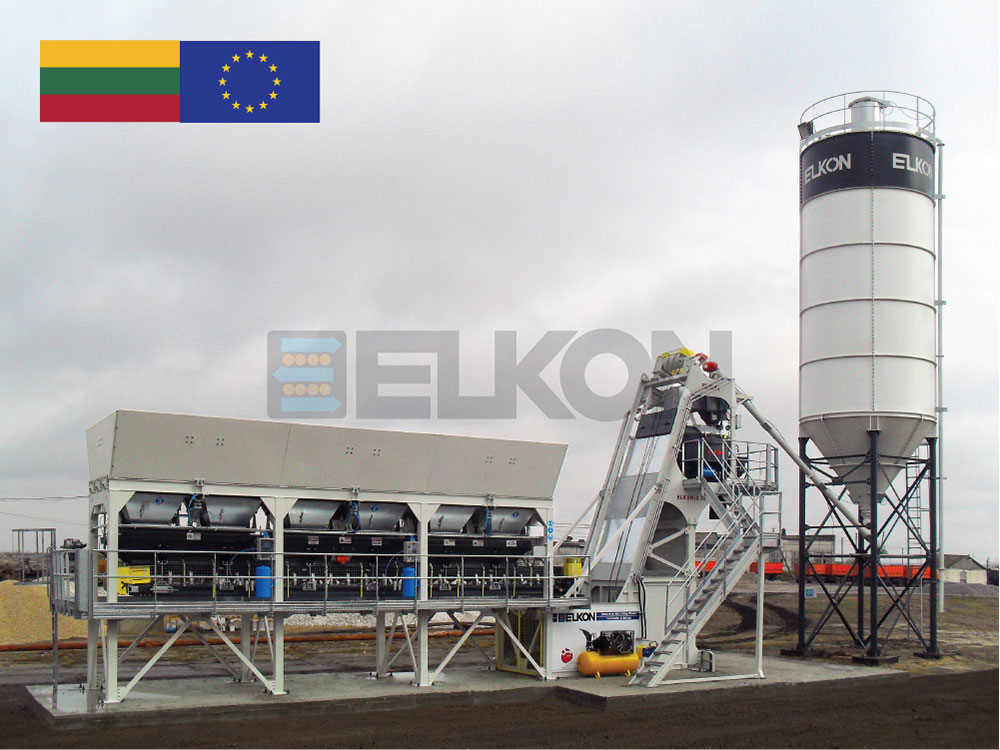 Lituanie : Livraison d’une nouvelle centrale à béton Elkon