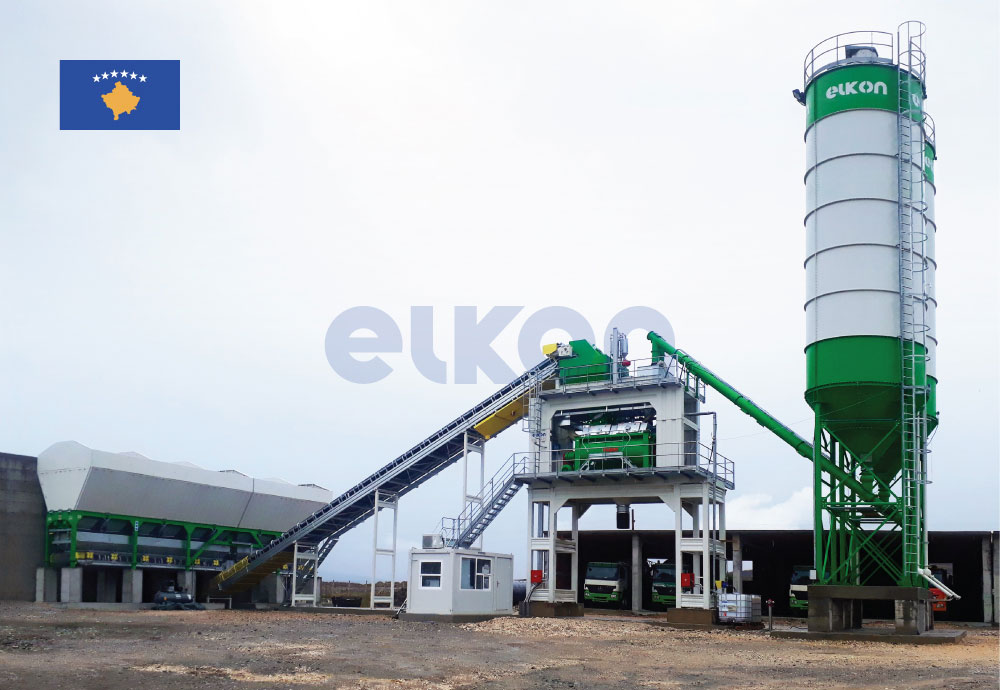 Мощный бетонный завод ELKOMIX-180 запущен в Косово