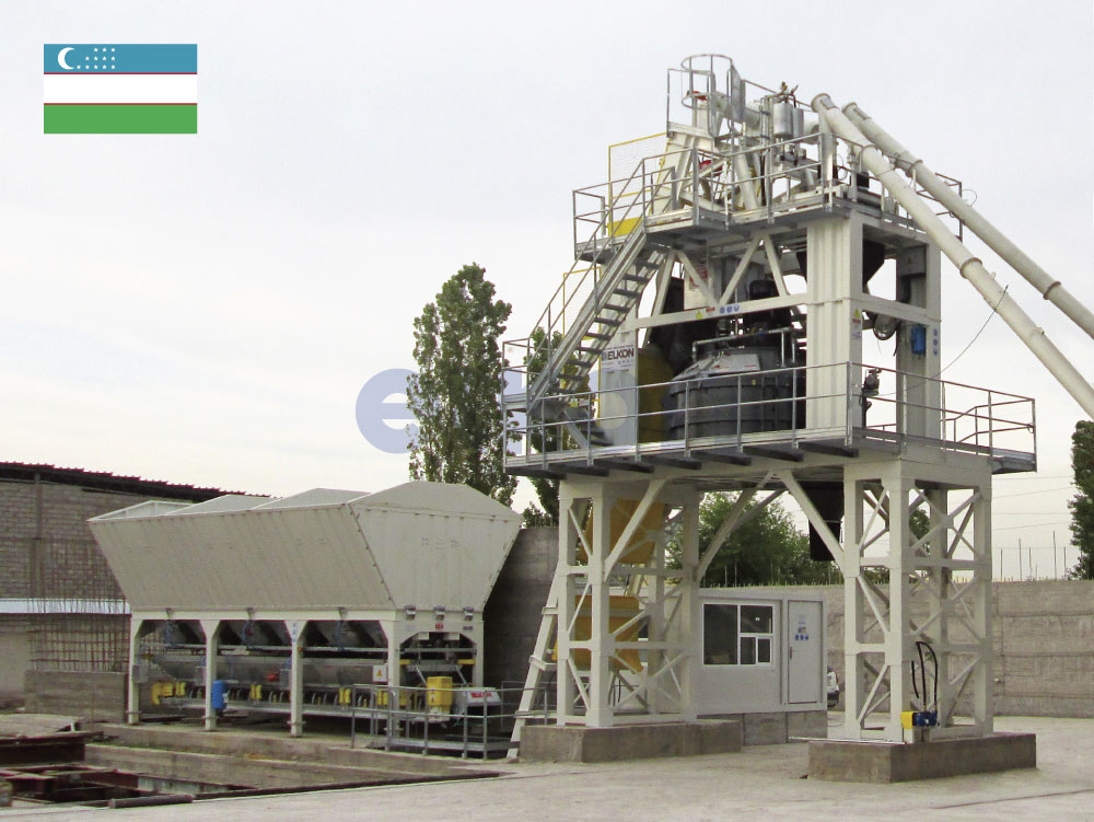 ELKON запускает бетонный завод для изготовления жби в Узбекистане для постоянного заказчика