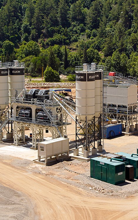 Une centrale à béton de 400 m³/h pour le projet de barrage du paradis au Liban