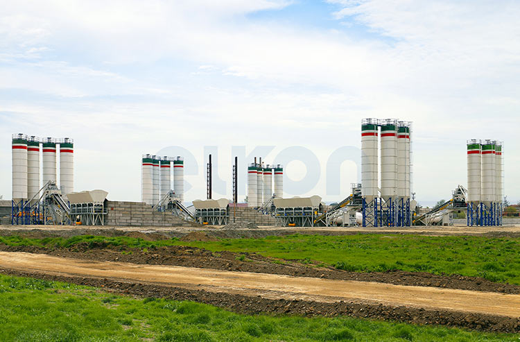 Akhmat Tower with 7 ELKON Concrete Plants 