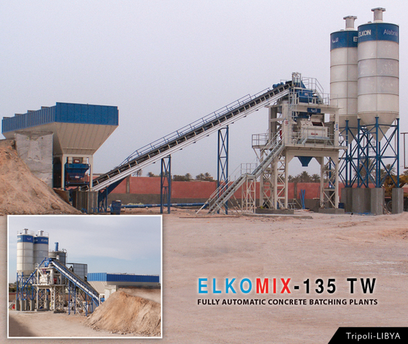 ELKON Concrete Batch Plants In LIBYA