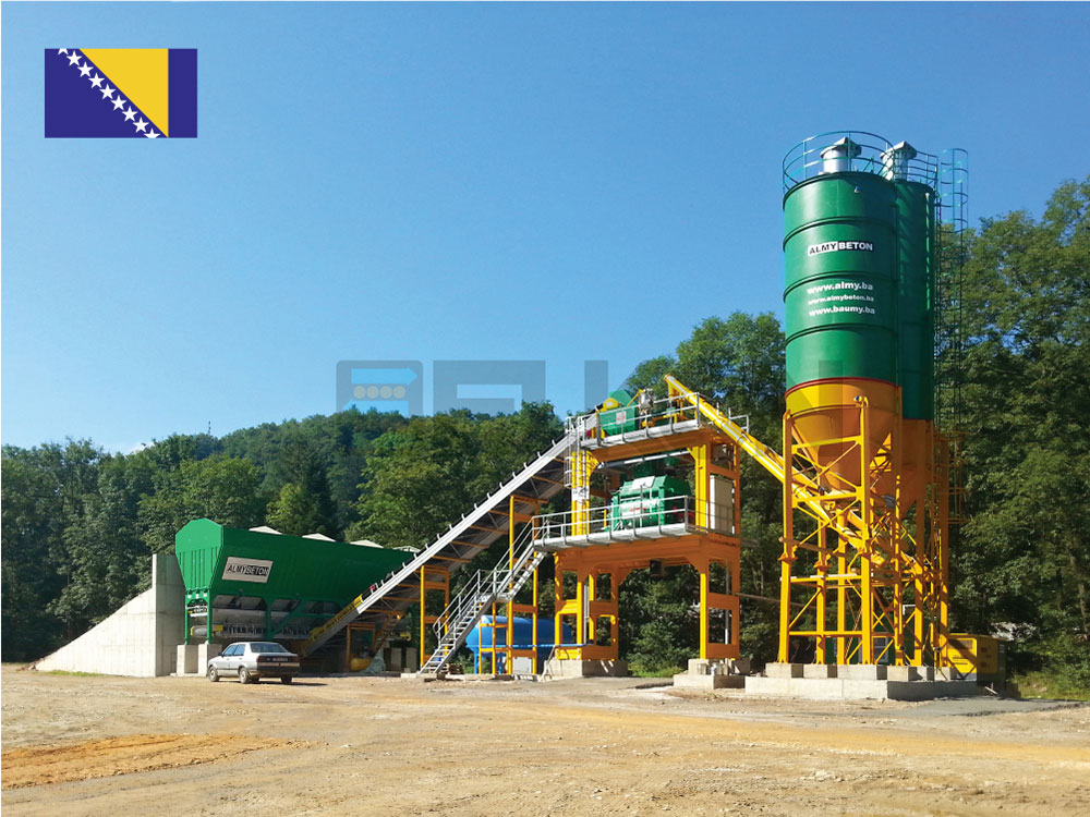 Мощный стационарный бетонный завод начинает работу в Боснии и Герцеговине