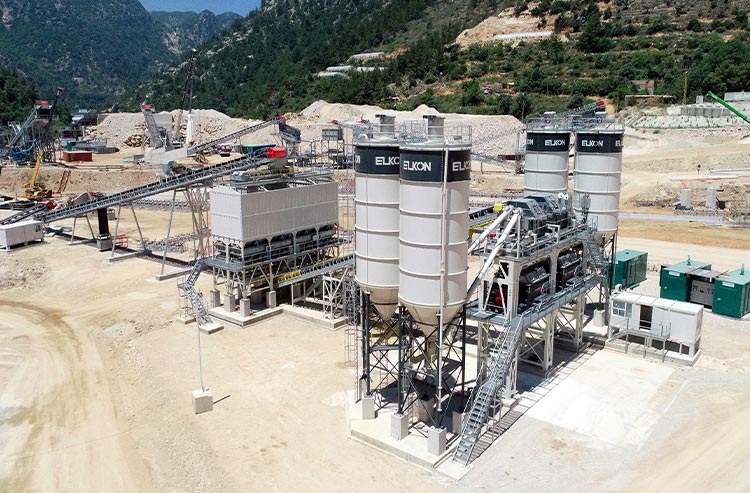 Une centrale à béton de 400 m³/h pour le projet de barrage du paradis au Liban