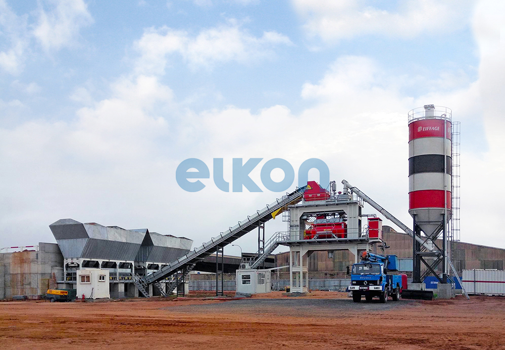 Raz jeszcze, EIFFAGE wybrał betoniarnię firmy ELKON ELKOMIX-180 do swojego drogowego projektu w Togo