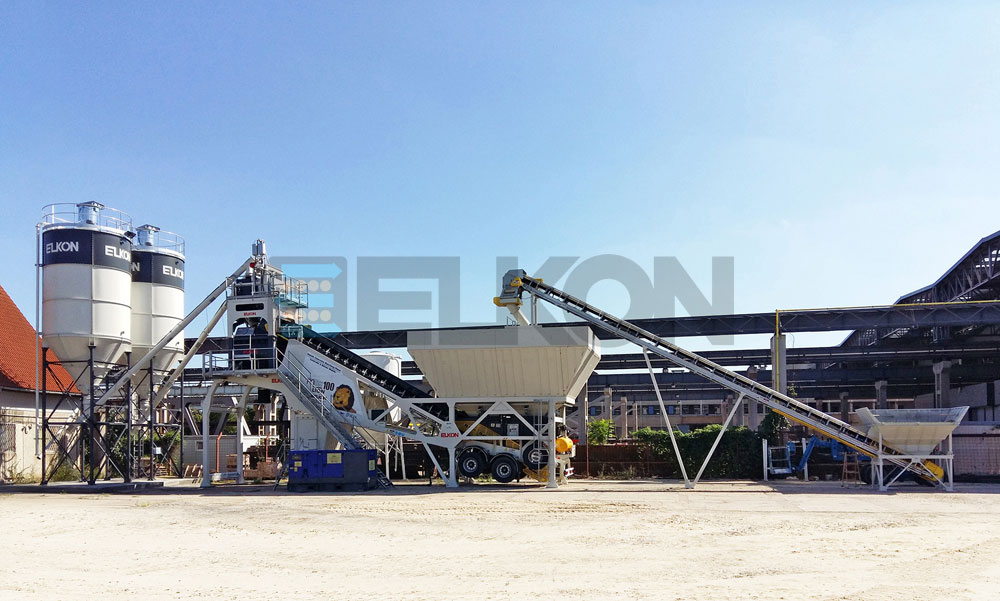 Lion Mobile Concrete Plant for High-Rise Building Projects near Budapest