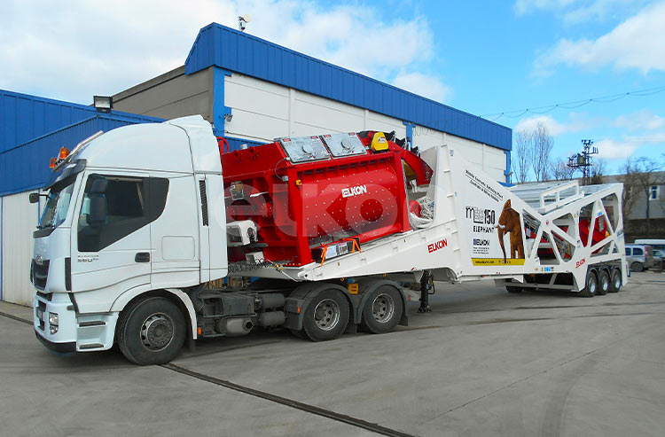 Dubai Palmiye Adası’nda Elephant Mobil Beton Santrali 