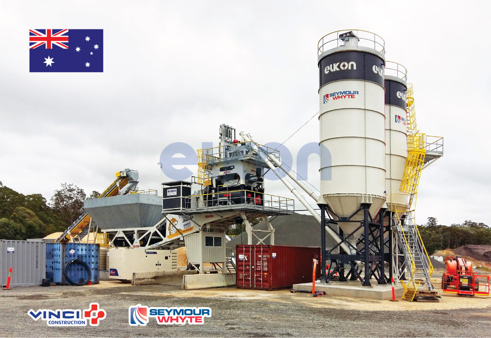 Крупнейшие строительные проекты в Австралии реализуются с помощью бетонных заводов ELKON