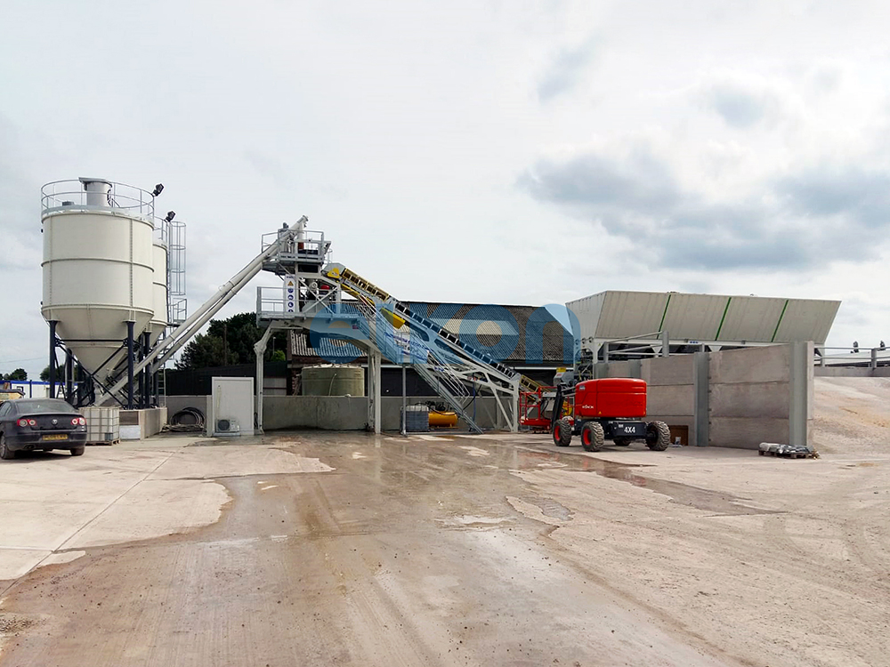 NEW Design Dry Concrete Plant for United Kingdom