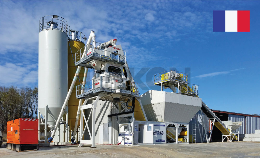 France : Un producteur de béton prêt à l'emploi a débuté sa nouvelle production sur sa nouvelle centrale à béton ELKON