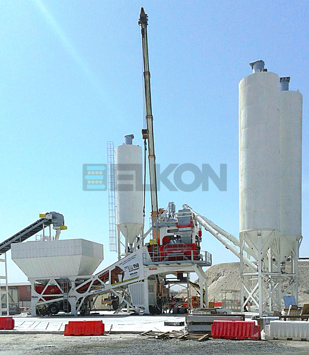 The Highest Capacity Mobile Concrete Plant Installed in Palm Island DUBAI for Royal Atlantis Project