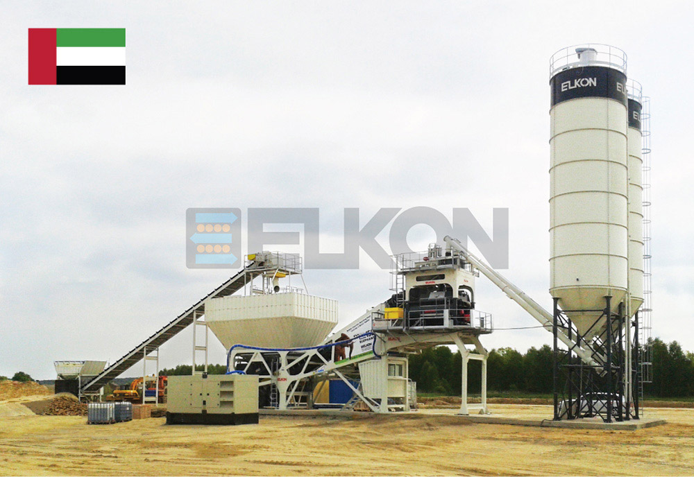 Самый мощный мобильный бетонный завод для самого крупного производителя бетона в ОАЭ