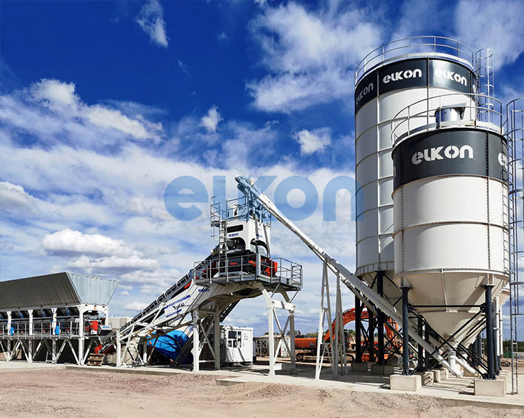 DEUTSCHLAND NEUE Elkomix-60 Betonmischanlage für die „Grüne-Betonproduktion“