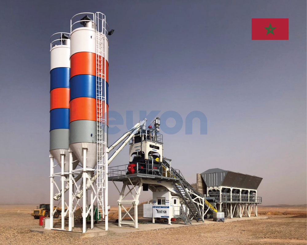 В Марокко введен в эксплуатацию новый бетонный завод ELKOMIX-120 Quick Master