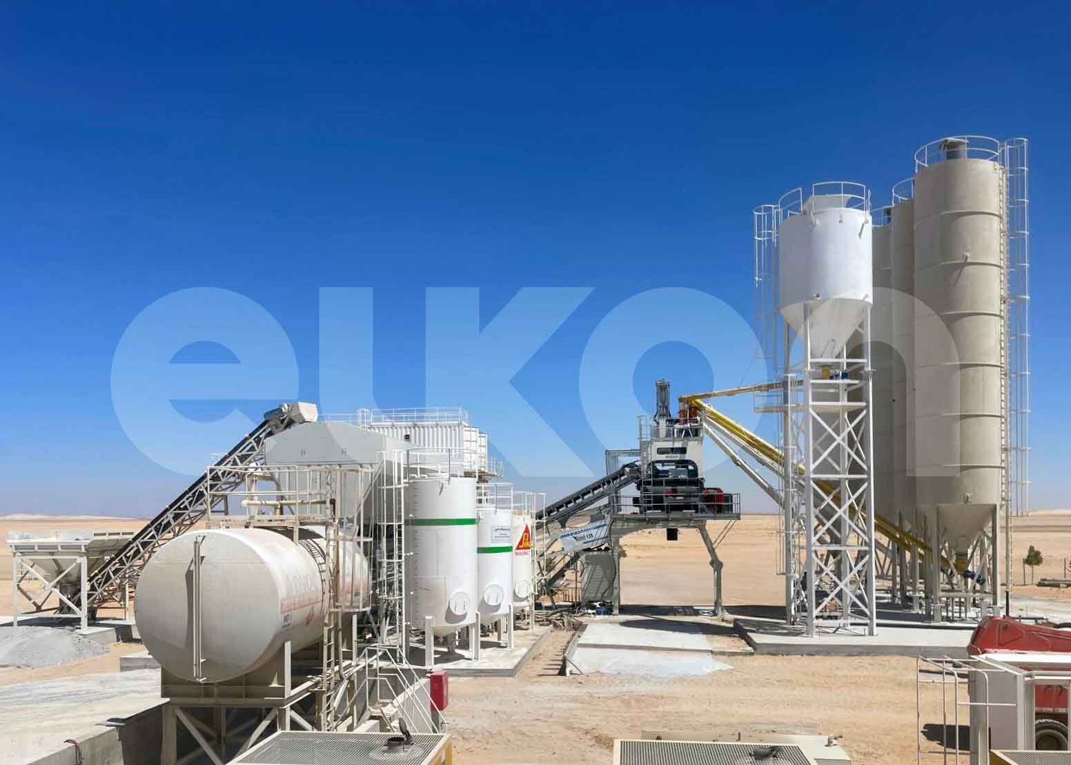 ELKON Supplies Two Concrete Plants for Offshore Projects in Abu Dhabi