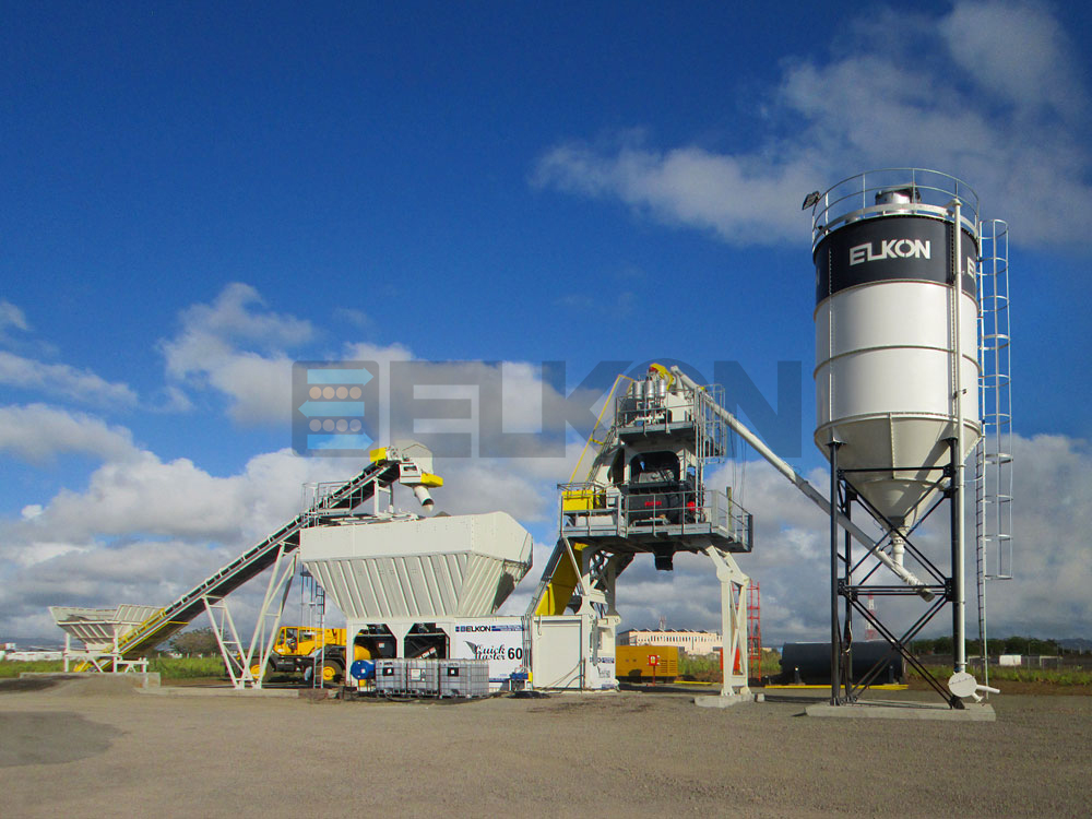 First ELKON Concrete Batching Plant in Mauritius