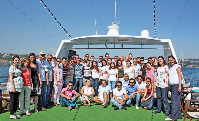 ELKON had organized a boat trip with attendance of its employees