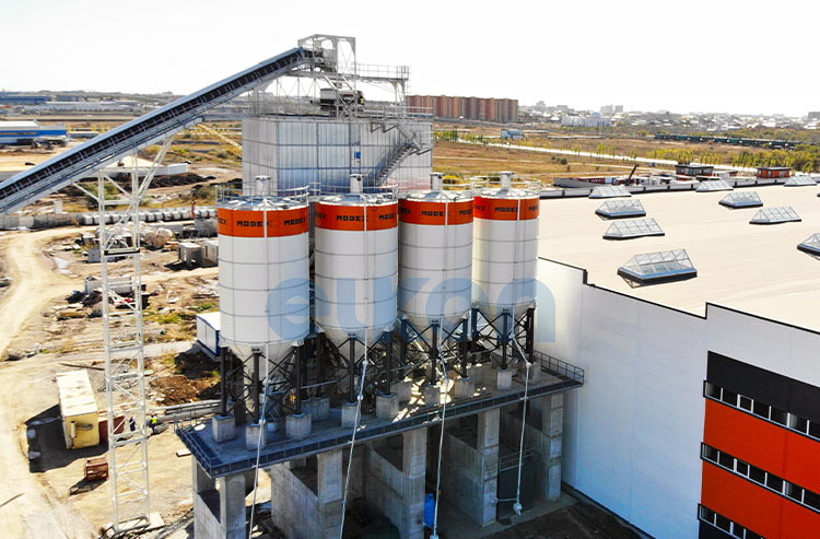 Bespoke Tower Concrete Plant in Kazakhstan 