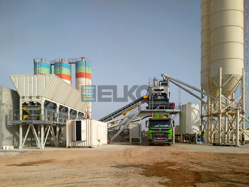 ELKOMIX 135 Quick Master Compact Concrete Plant for Omani Ready Mix Company