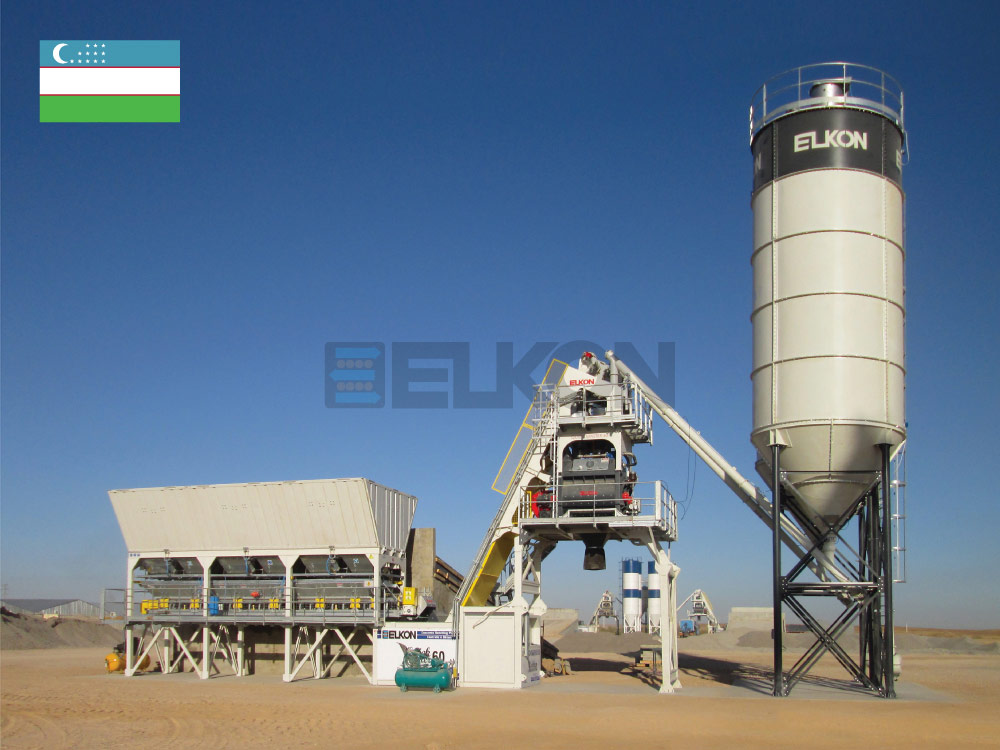 ELKON запустил 4 бетонных завода на одном объекте в Узбекистане