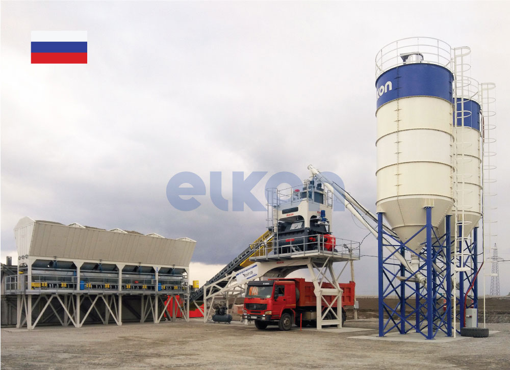 ELKOMIX-135 Quick Master на строительстве автотрассы в Сибири