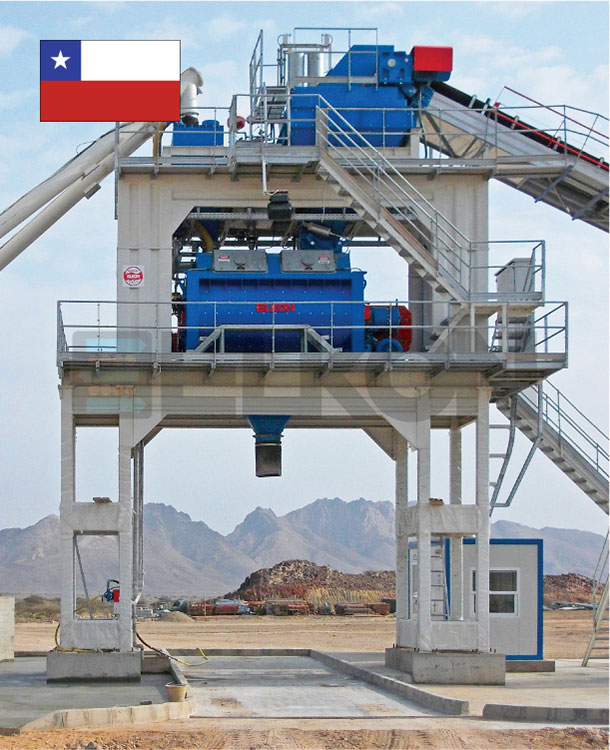 Chili : Fourniture d’une centrale à béton de haute capacité - ELKOMIX-160