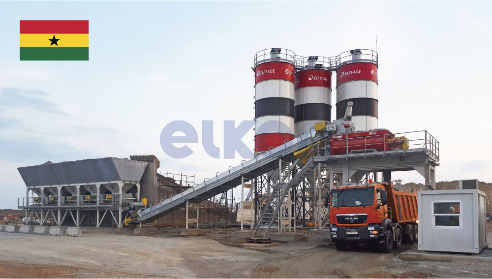 Три завода ELKON запущены на производственной площадке EIFFAGE в Гане