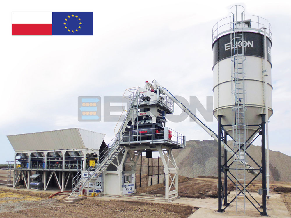 Очередная поставка в Европу: компактный бетонный завод для лидирующего производителя бетона в Польше