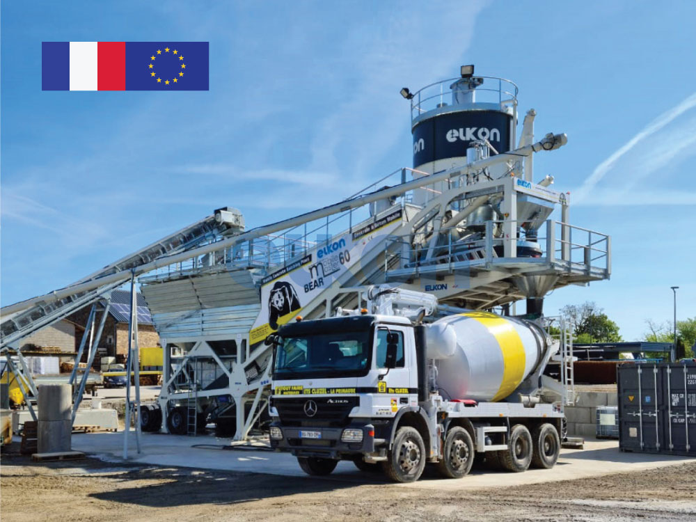На юге Франции запущен супер-мобильный бетонный завод MOBILE MASTER-60 Bear