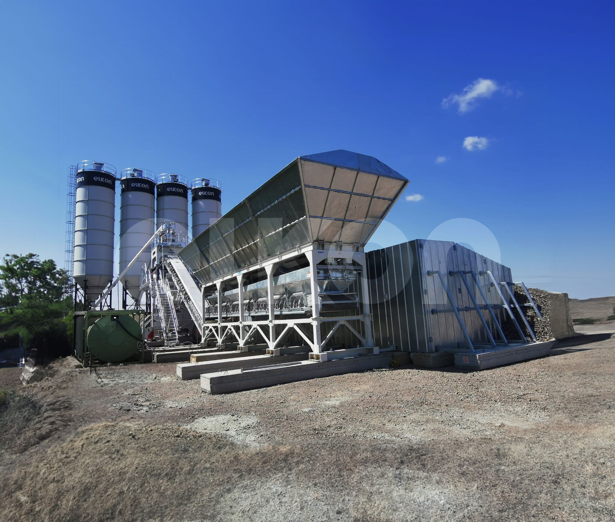 5 ELKON Concrete Batching Plants for Romania's Moldova A7 Highway Project 