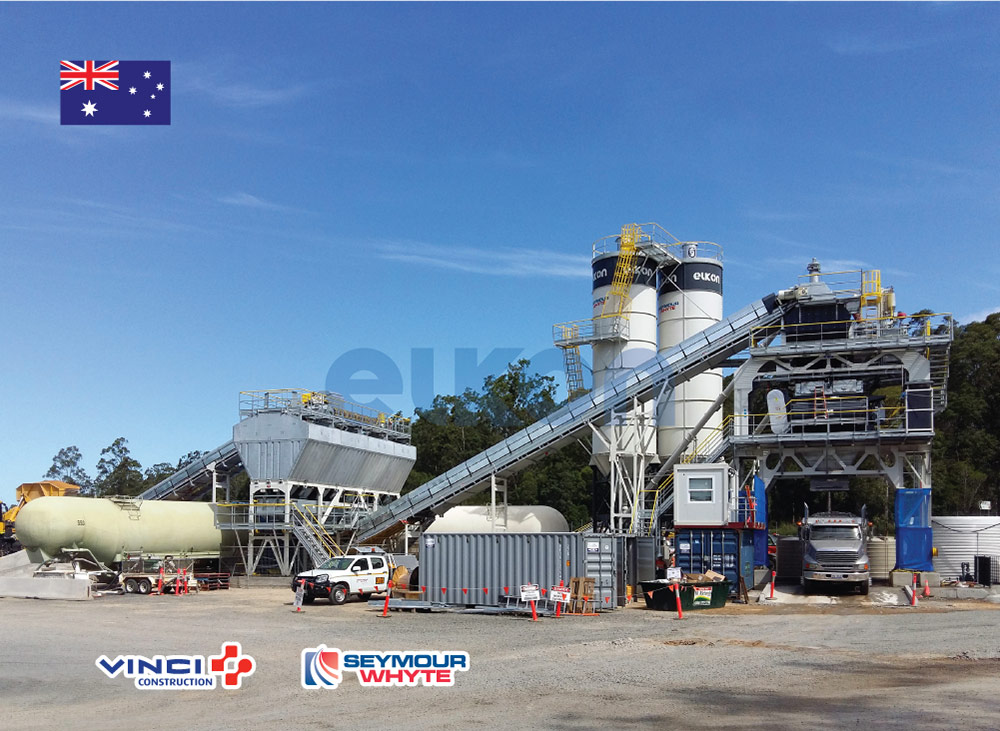 Крупнейшие строительные проекты в Австралии реализуются с помощью бетонных заводов ELKON