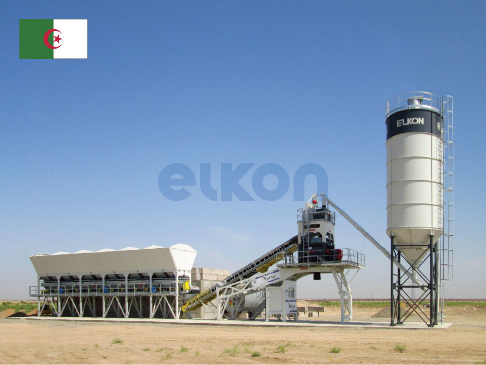 2 centrales à béton ELKOMIX-135 Quick Master pour un client algérien
